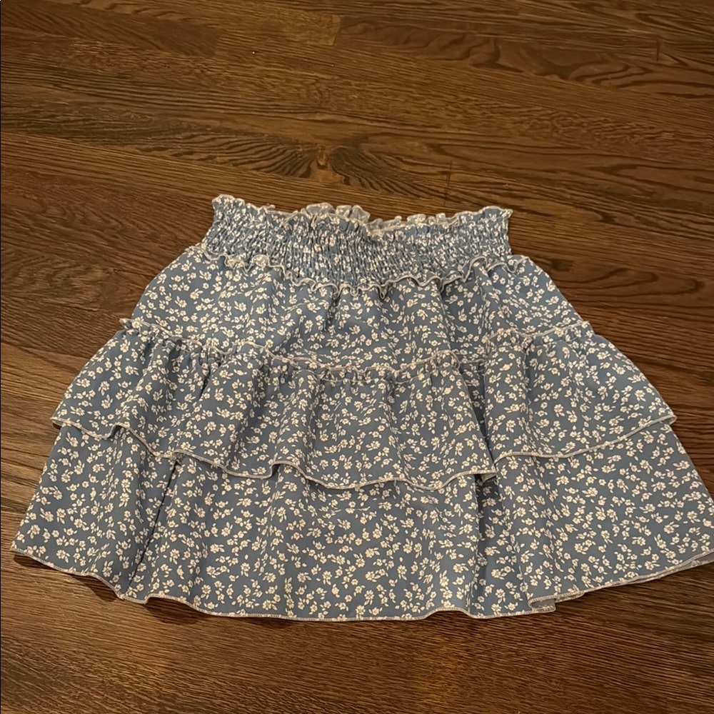 Floral Blue Skirt